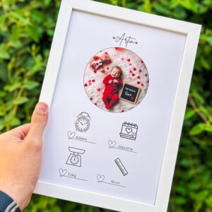 Welcome baby photo frame