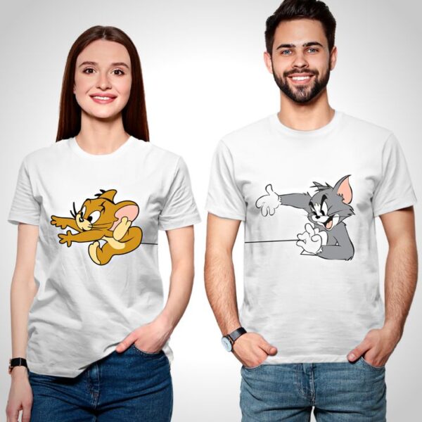 Customized Couple Image T-Shirt