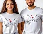 Customized Couple Image T-Shirt