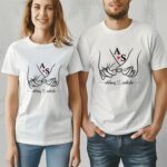Customized Couple Image T-Shirt